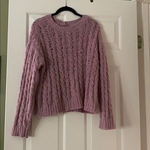American Eagle Mauve Knit Sweater
